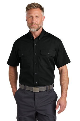 NEW STRAYER - CornerStone® Short Sleeve Select Ripstop Shirt - Black