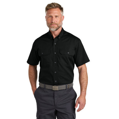 NEW STRAYER - CornerStone® Short Sleeve Select Ripstop Shirt - Black