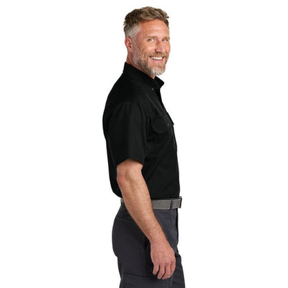 NEW STRAYER - CornerStone® Short Sleeve Select Ripstop Shirt - Black