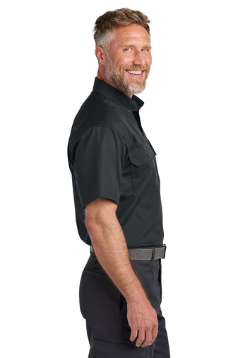 NEW STRAYER - CornerStone® Short Sleeve Select Ripstop Shirt - Echo Steel