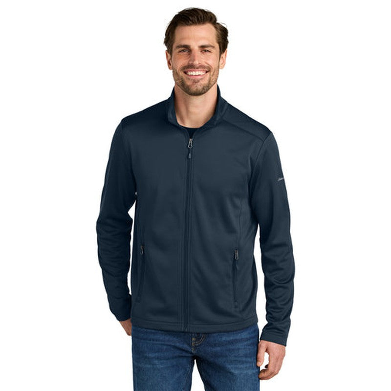 STRAYER - Eddie Bauer® Smooth Mid Layer Fleece Full-Zip - River Blue Navy