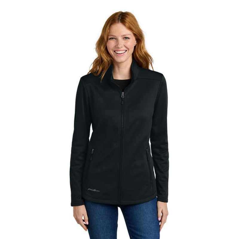 STRAYER - Eddie Bauer® Women’s Smooth Mid Layer Fleece Full-Zip - Black