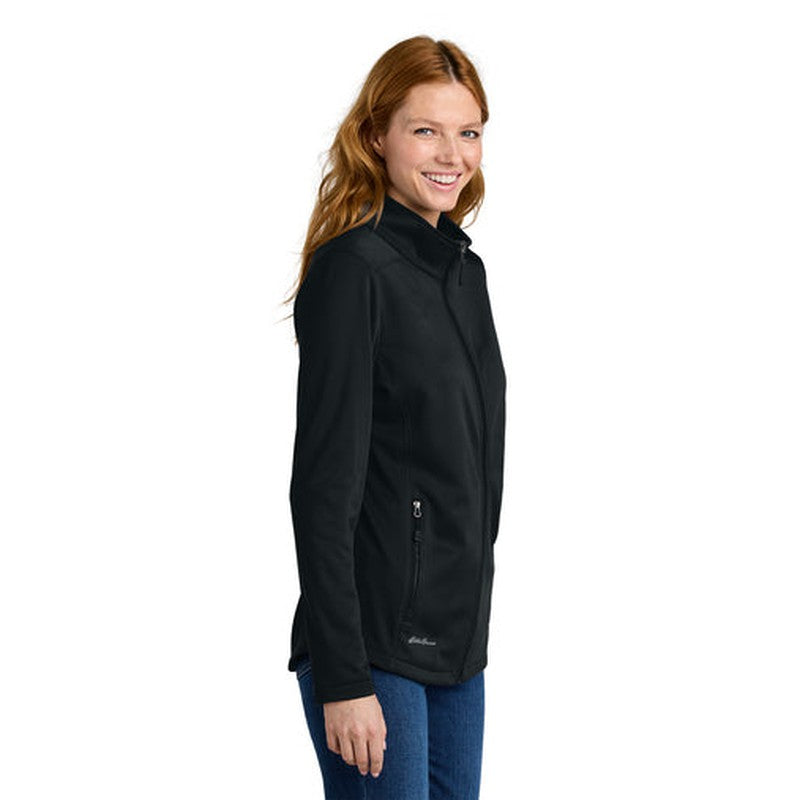 NEW STRAYER - Eddie Bauer® Women’s Smooth Mid Layer Fleece Full-Zip - Black