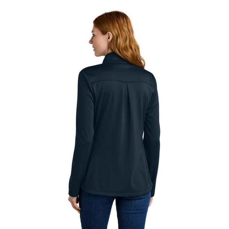STRAYER - Eddie Bauer® Women’s Smooth Mid Layer Fleece Full-Zip - River Blue Navy