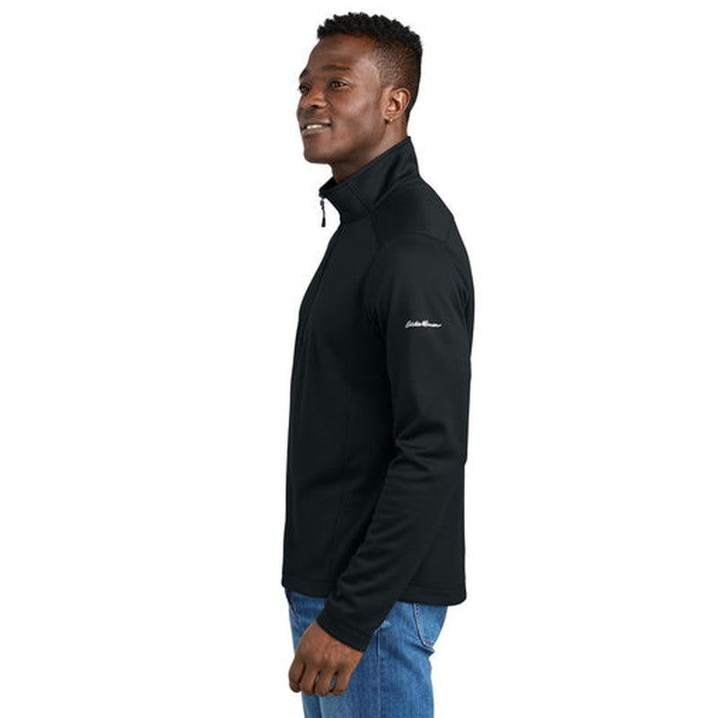 STRAYER - Eddie Bauer® Smooth Mid Layer Fleece 1/2-Zip - Black