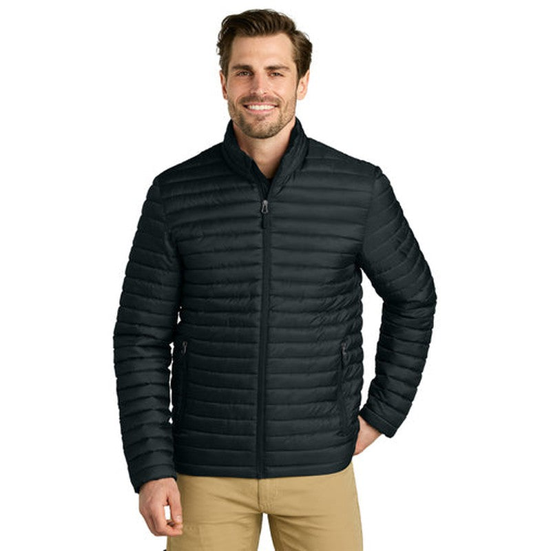 STRAYER - Eddie Bauer® Packable Quilted Full-Zip - Black