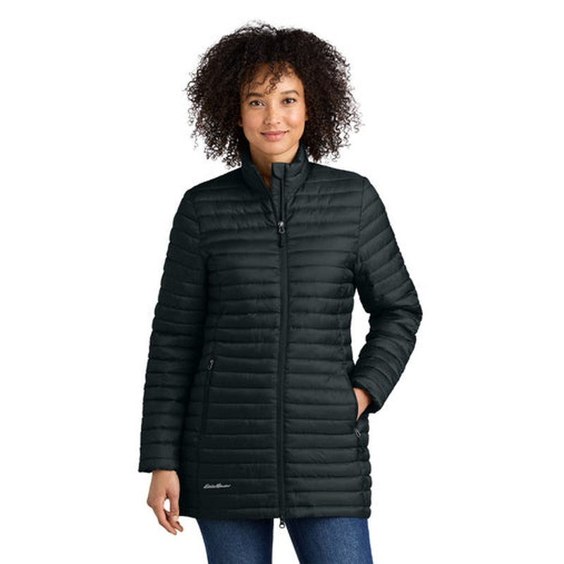 NEW STRAYER - Eddie Bauer® Women’s Packable Quilted Full-Zip - Black