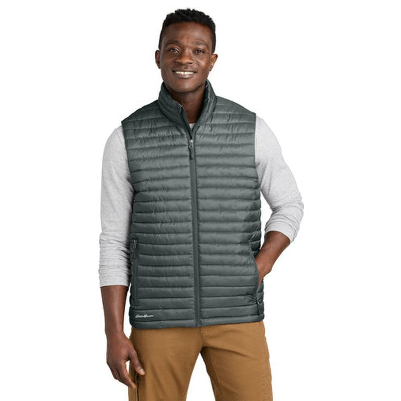 STRAYER - Eddie Bauer® Packable Quilted Vest - Metal grey