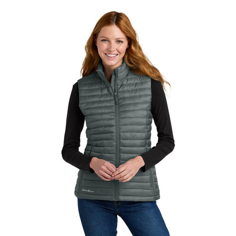 STRAYER - Eddie Bauer® Women's Packable Quilted Vest - Metal Grey