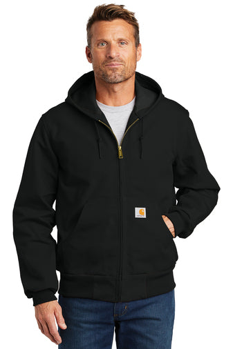 NEW STRAYER - Carhartt ® Thermal-Lined Duck Active Jac - Black