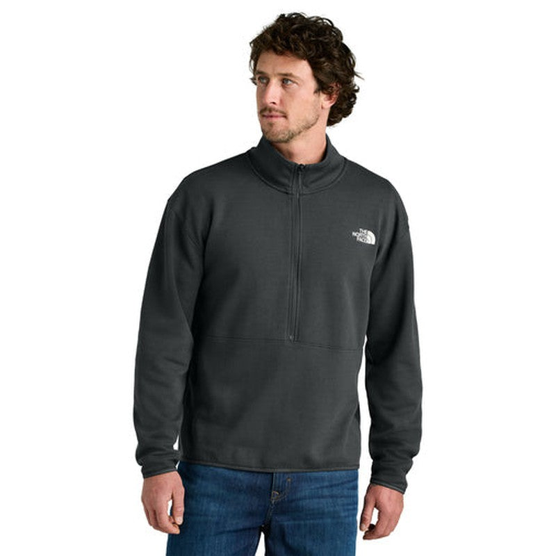 NEW STRAYER - The North Face® Double-Knit 1/2-Zip Fleece - Asphalt Grey