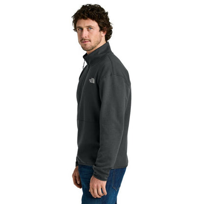 NEW STRAYER - The North Face® Double-Knit 1/2-Zip Fleece - Asphalt Grey