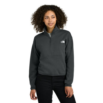 NEW STRAYER - The North Face® Women’s Double-Knit 1/2-Zip Fleece - Asphalt Grey