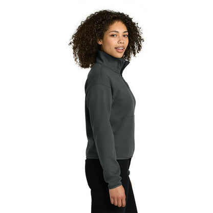 NEW STRAYER - The North Face® Women’s Double-Knit 1/2-Zip Fleece - Asphalt Grey