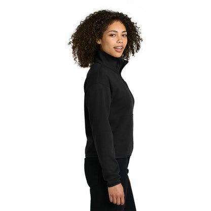 NEW STRAYER - The North Face® Women’s Double-Knit 1/2-Zip Fleece - TNF Black