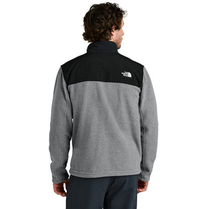 NEW STRAYER - The North Face® Highest Peak Full-Zip Fleece Jacke - TNF Medium Grey Heather/TNF Black