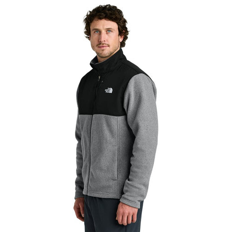 NEW STRAYER - The North Face® Highest Peak Full-Zip Fleece Jacke - TNF Medium Grey Heather/TNF Black