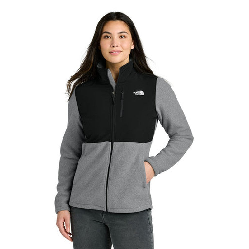 STRAYER - The North Face® Women’s Highest Peak Full-Zip Fleece Jacket - TNF Medium Grey Heather/TNF Black