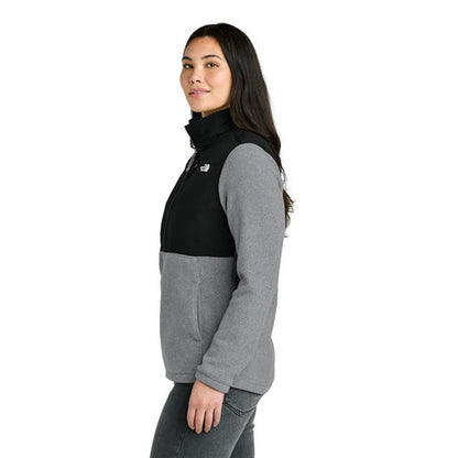 NEW STRAYER - The North Face® Women’s Highest Peak Full-Zip Fleece Jacket - TNF Medium Grey Heather/TNF Black