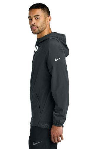 NEW STRAYER - Nike Pro Hooded Jacket - Anthracite