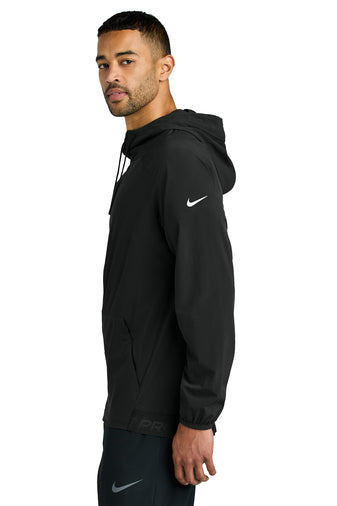 NEW STRAYER - Nike Pro Hooded Jacket - Black