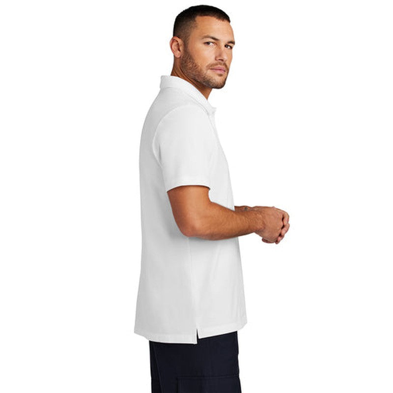 STRAYER ALUMNI ASSOCIATION Mercer+Mettle® Stretch Pique Polo - White