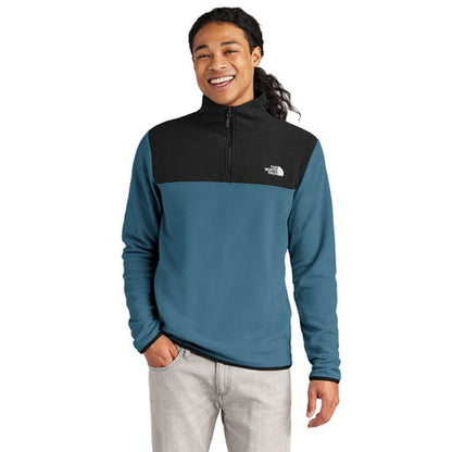 NEW STRAYER HONORS - The North Face® Glacier 1/4-Zip Fleece - Shady Blue/TNF Black