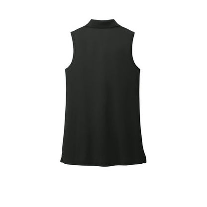 NEW STRAYER ALUMNI - Port Authority® Ladies Dry Zone® UV Micro-Mesh Sleeveless Polo - Deep Black