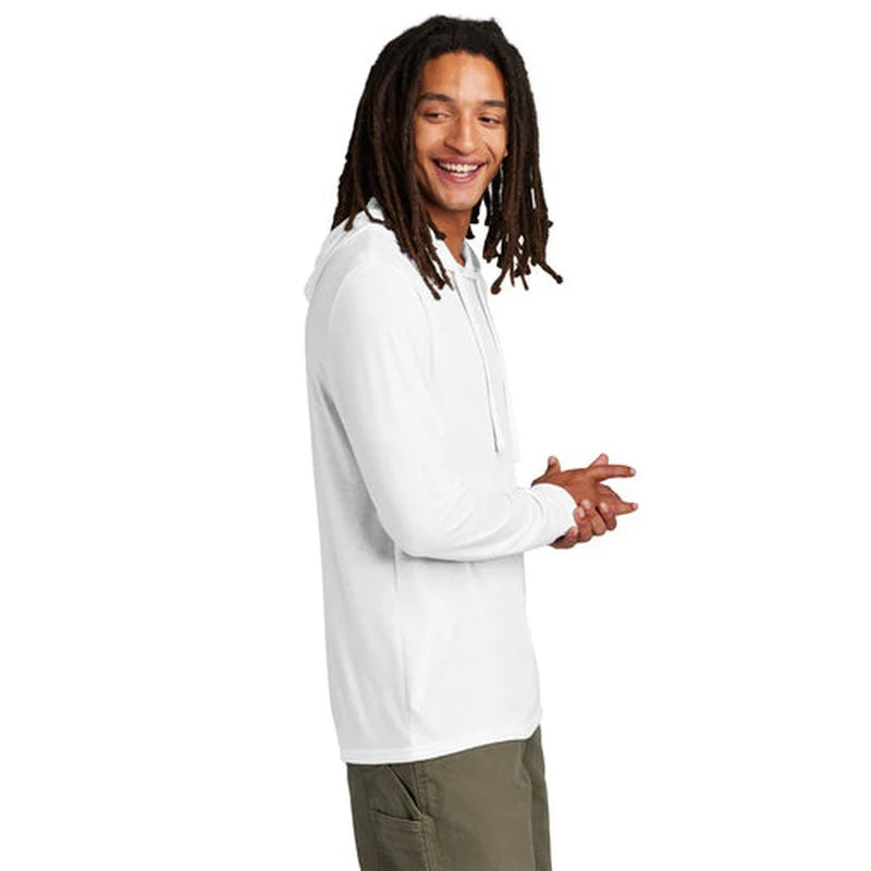 NEW JWMI - Allmade® Unisex Tri-Blend Hoodie Tee - Bright White