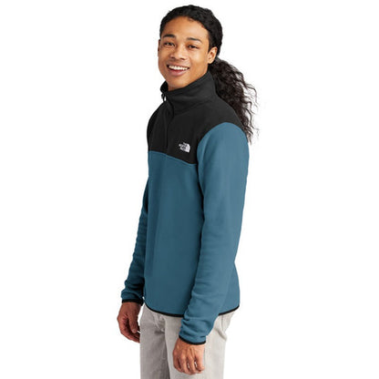 NEW STRAYER HONORS - The North Face® Glacier 1/4-Zip Fleece - Shady Blue/TNF Black