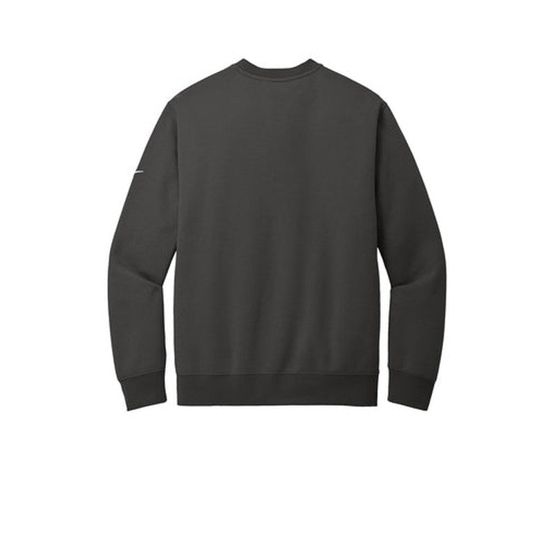 STRAYER HONORS - Nike Club Fleece Sleeve Swoosh Crew - Anthracite