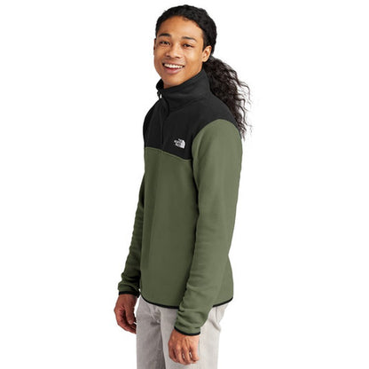 NEW STRAYER ALUMNI - The North Face® Glacier 1/4-Zip Fleece - New Taupe Green/TNF Black