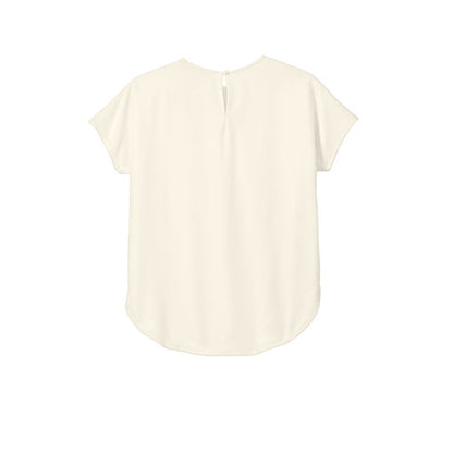 NEW STRAYER ALUMNI - Mercer+Mettle® Women's Stretch Crepe Crew - Ivory Chiffon