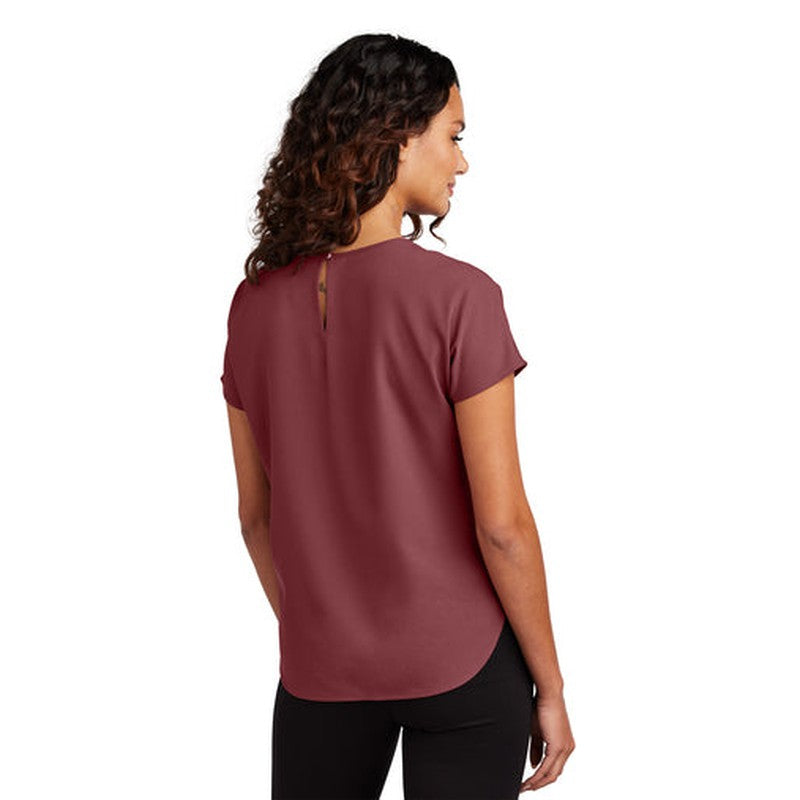 STRAYER ALUMNI ASSOCIATION Mercer+Mettle® Women's Stretch Crepe Crew - Rosewood