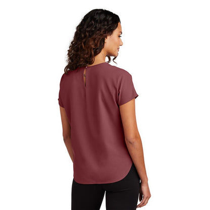 NEW STRAYER ALUMNI - Mercer+Mettle® Women's Stretch Crepe Crew - Rosewood