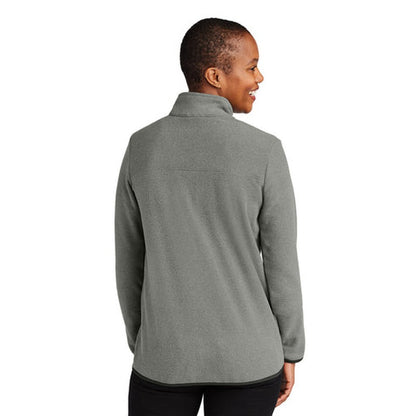 NEW STRAYER ALUMNI - The North Face® Ladies Glacier 1/4-Zip Fleece - TNF Medium Grey Heather