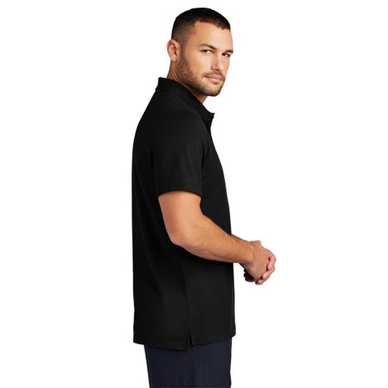 STRAYER ALUMNI ASSOCIATION Mercer+Mettle® Stretch Pique Polo - Deep Black