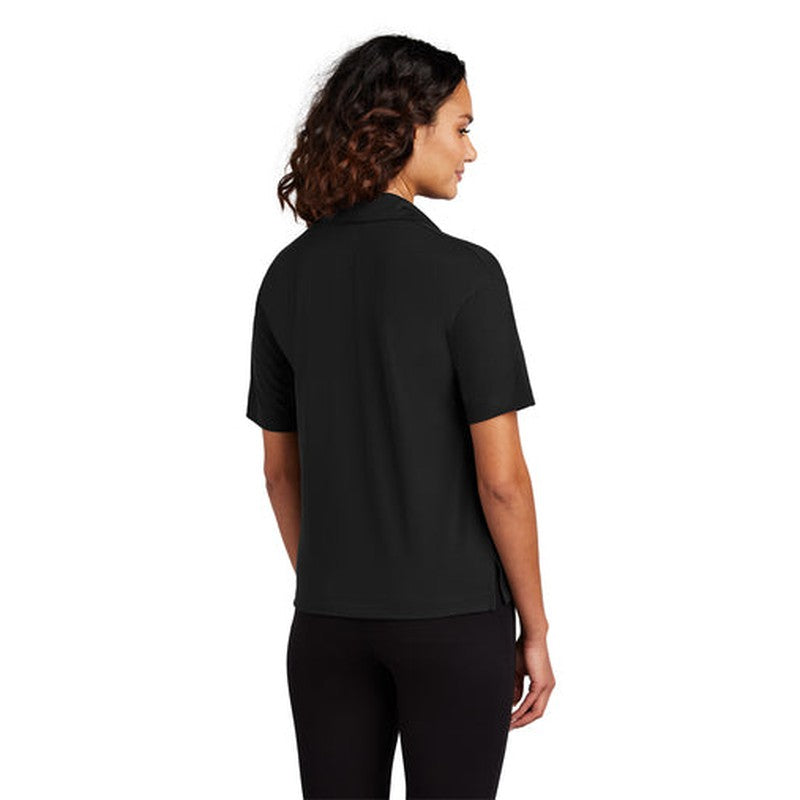 STRAYER ALUMNI ASSOCIATION Mercer+Mettle® Women’s Stretch Jersey Polo - Deep Black