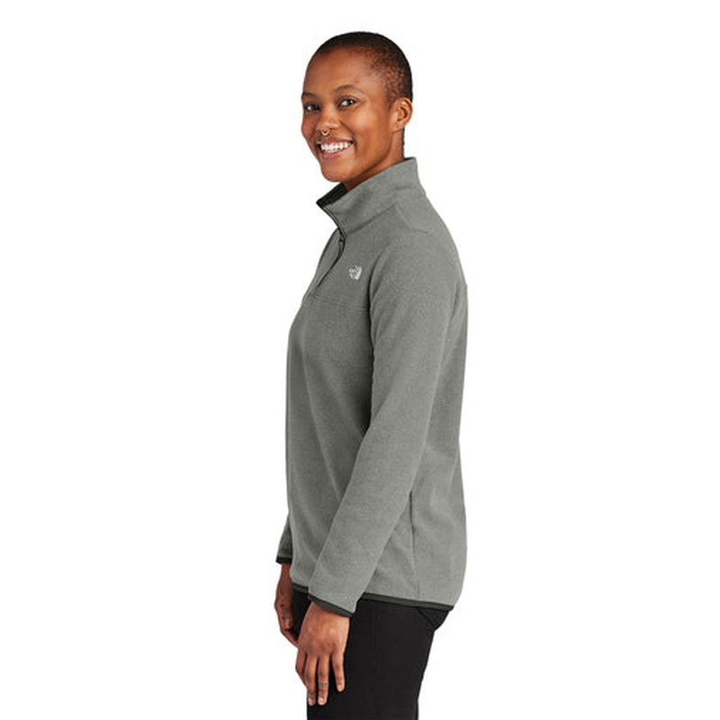 STRAYER ALUMNI The North Face® Ladies Glacier 1/4-Zip Fleece - TNF Medium Grey Heather