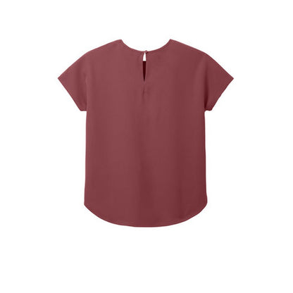 NEW STRAYER ALUMNI - Mercer+Mettle® Women's Stretch Crepe Crew - Rosewood