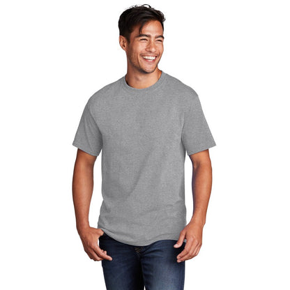 NEW STRAYER Port & Company® - Core Cotton Tee- Athletic Heather