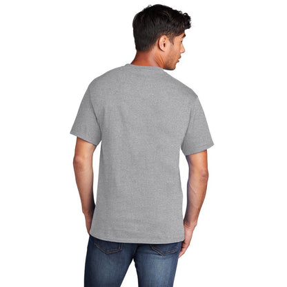 NEW STRAYER Port & Company® - Core Cotton Tee- Athletic Heather