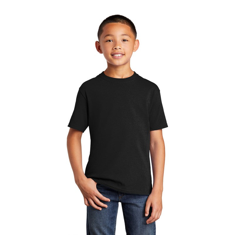 STRAYER Port & Company® Youth Core Cotton Tee - Black