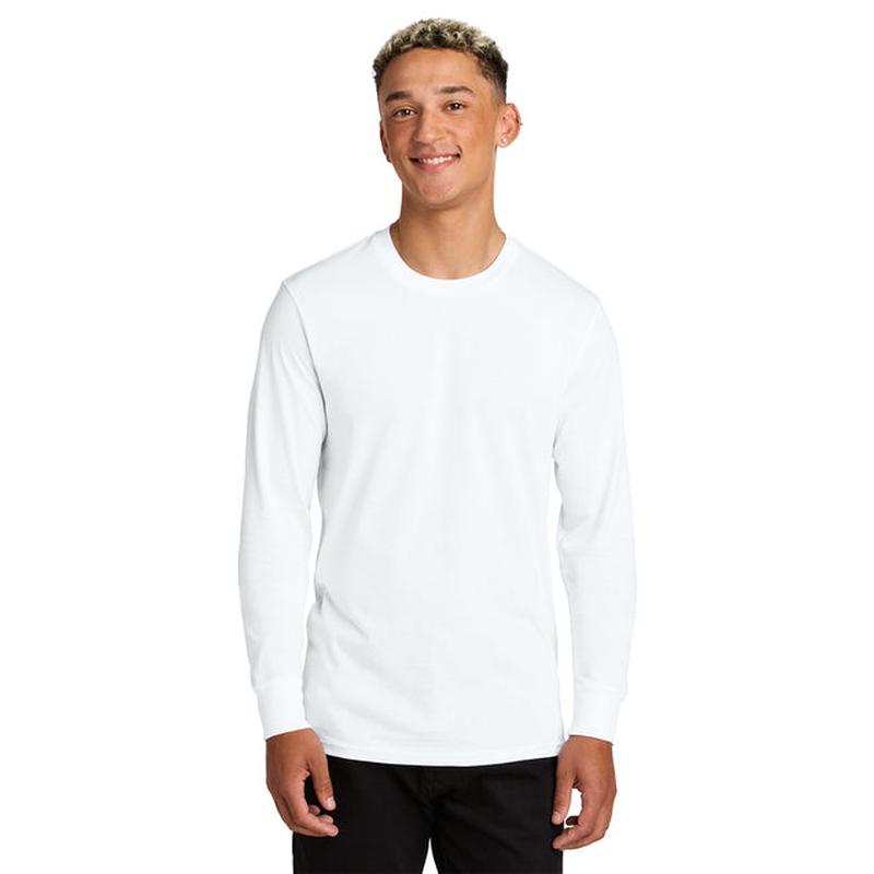 NEW STRAYER Allmade® Unisex Long Sleeve Organic Cotton Tee - Bright White