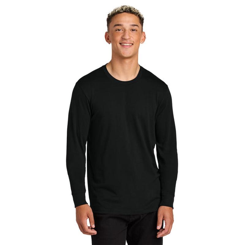 NEW STRAYER Allmade® Unisex Long Sleeve Organic Cotton Tee - Deep Black