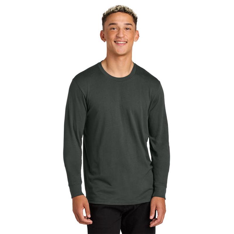 NEW STRAYER Allmade® Unisex Long Sleeve Organic Cotton Tee - Terrain Grey