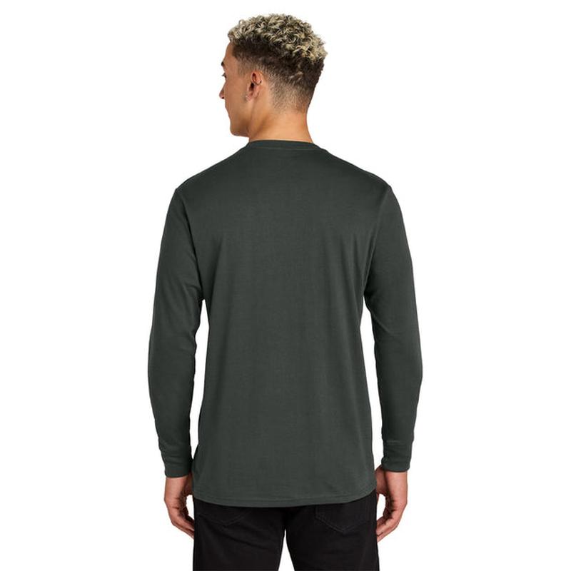 NEW STRAYER Allmade® Unisex Long Sleeve Organic Cotton Tee - Terrain Grey