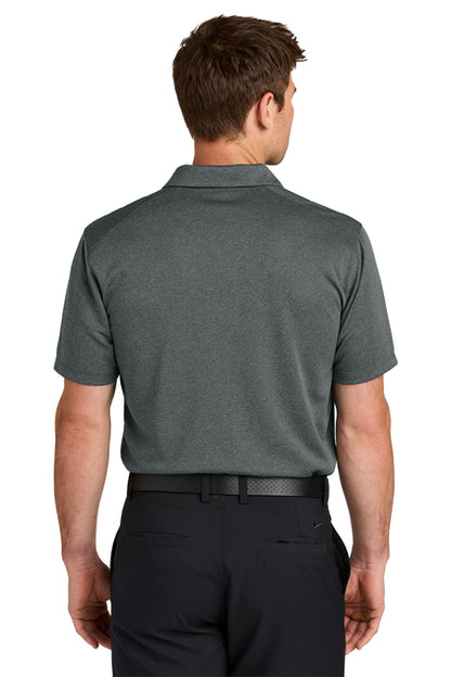 NEW STRAYER Nike Dri-FIT Smooth Heather Polo - Anthracite Heather