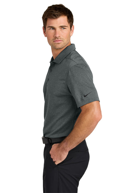 NEW STRAYER Nike Dri-FIT Smooth Heather Polo - Anthracite Heather