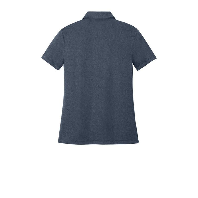 NEW STRAYER Nike Women’s Dri-FIT Smooth Heather Polo - Navy Heather